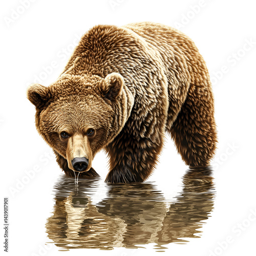 Wallpaper Mural Realistic vector image of a busy beaver isolated on transparent background Torontodigital.ca
