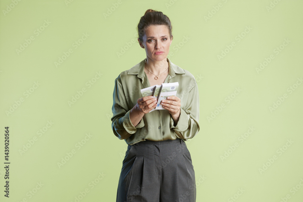 Woman concerned about finances