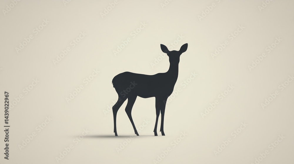 Obraz premium Silhouetted deer
