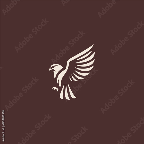 Falcon Logo A sleek falcon in flight symbolizing speed precision and freedom