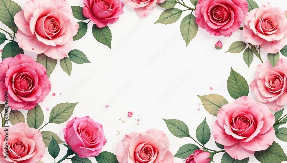 Intricate watercolor rose pattern, soft pastel hues, petals, texture Intricate watercolor rose pattern, soft pastel hues, petals, texture