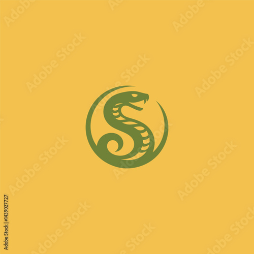 Snake Logo A coiled serpent embodying transformation and intelligence