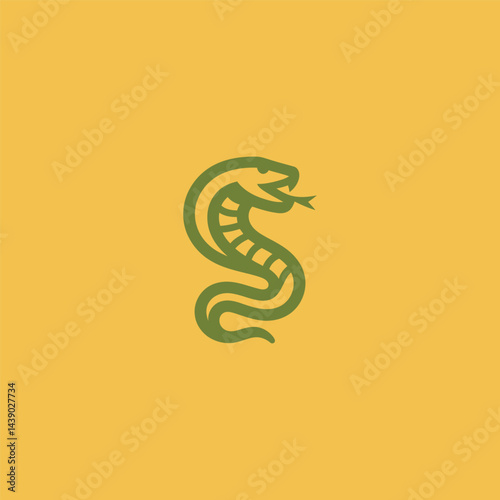 Snake Logo A coiled serpent embodying transformation and intelligence