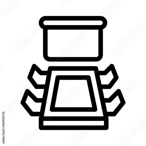 conference room line icon