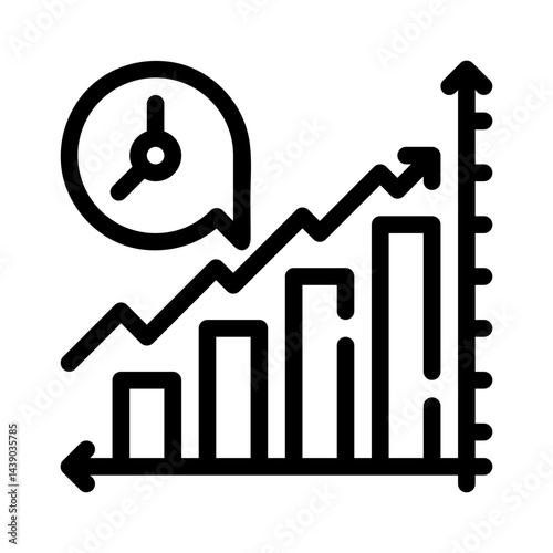 real time data line icon