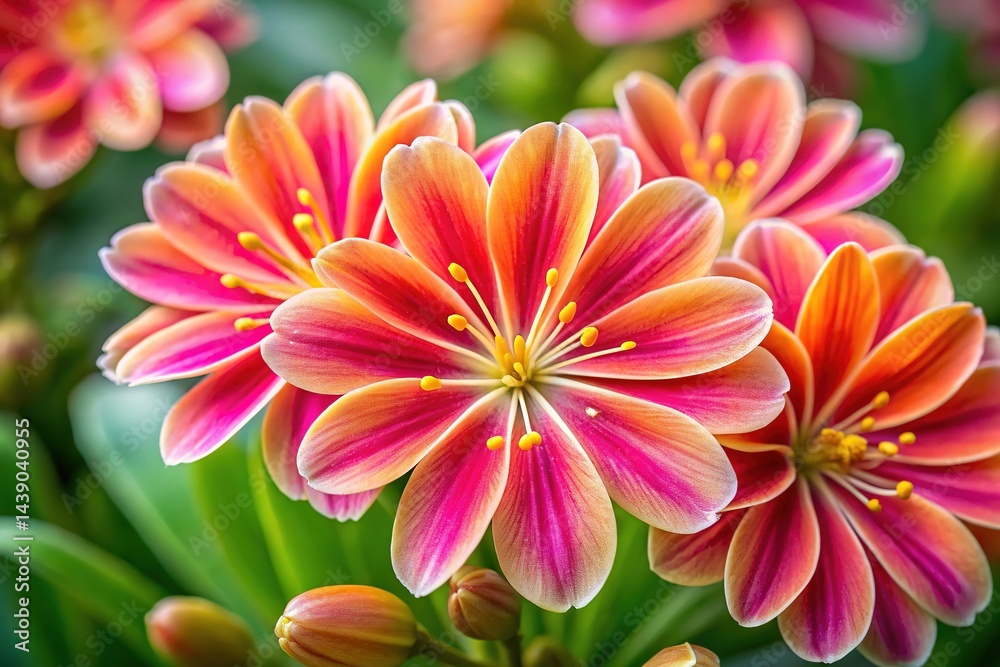 Lewisia Cotyledon - Alpine Flowers, Nature Photography Lewisia Cotyledon - Alpine Flowers, Nature Photography