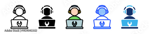 Customer Service Icon Collection With Multiple Styles