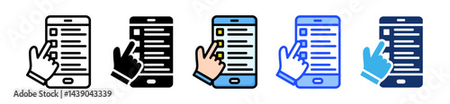 Survey Icon Collection With Multiple Styles