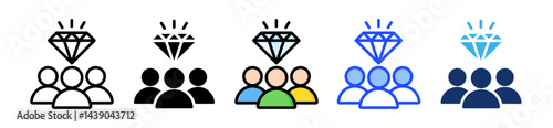 Customer Value Icon Collection With Multiple Styles