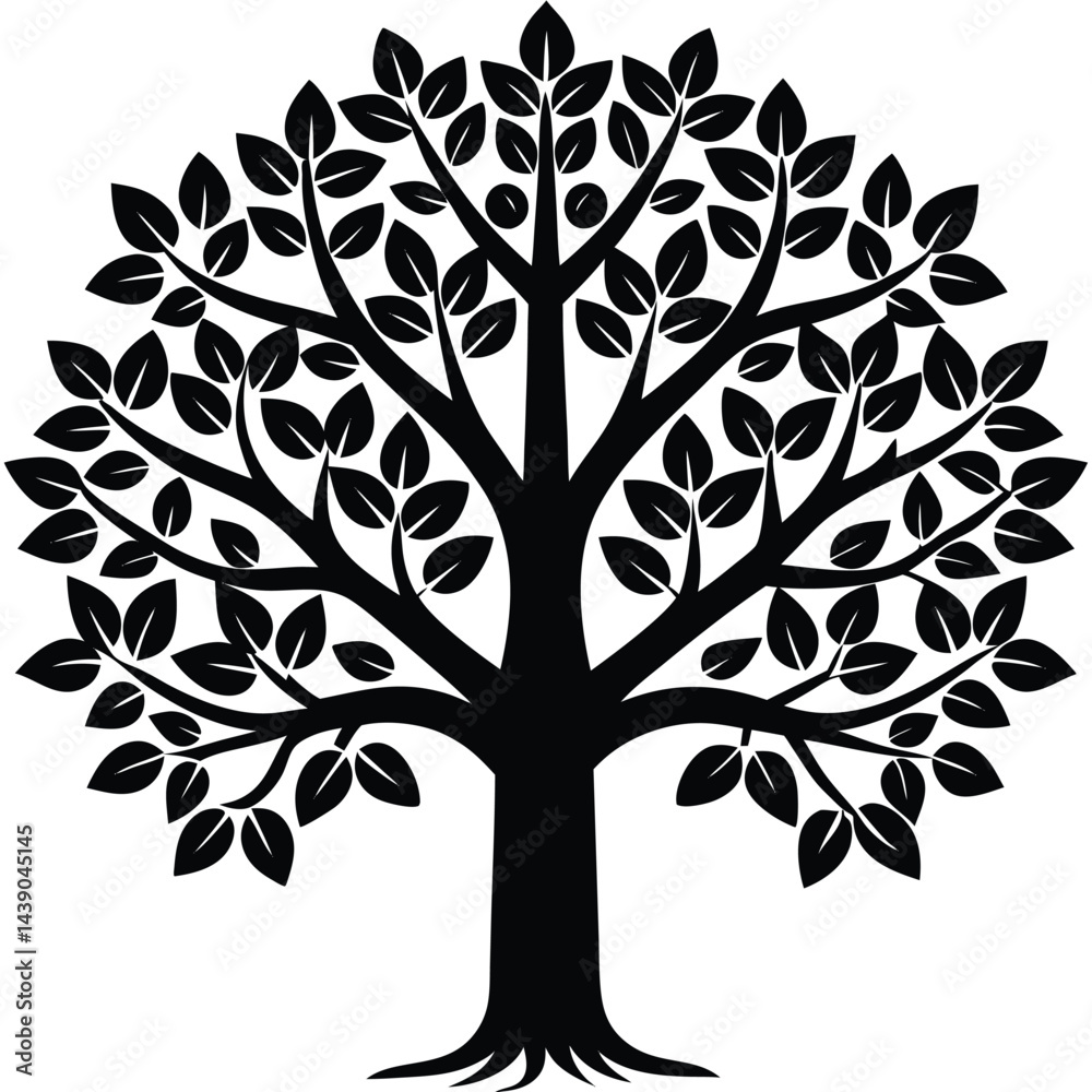 Fototapeta premium Linden Trees icon set on white background