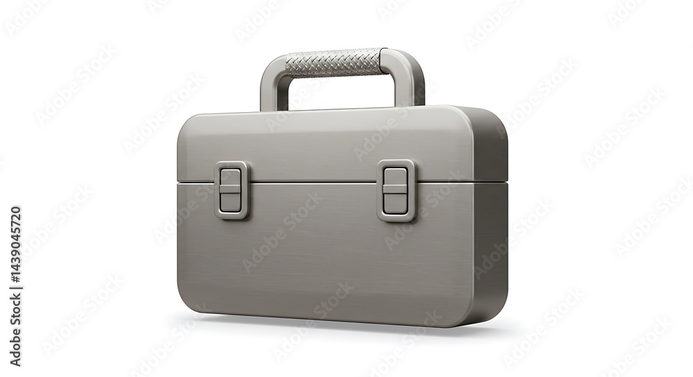 Metallic Tool Box: A Simple 3D Render Metallic Tool Box: A Simple 3D Render