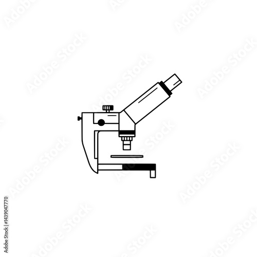 Scientific Discovery: A detailed illustration of a cutting-edge microscope, embodying precision and the spirit of exploration.