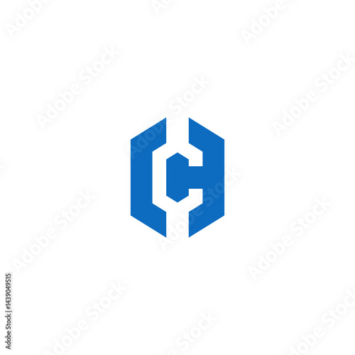 Minimal Innovative Initial CH logo and HC logo.