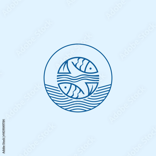 seafood logo restaurant labels designs