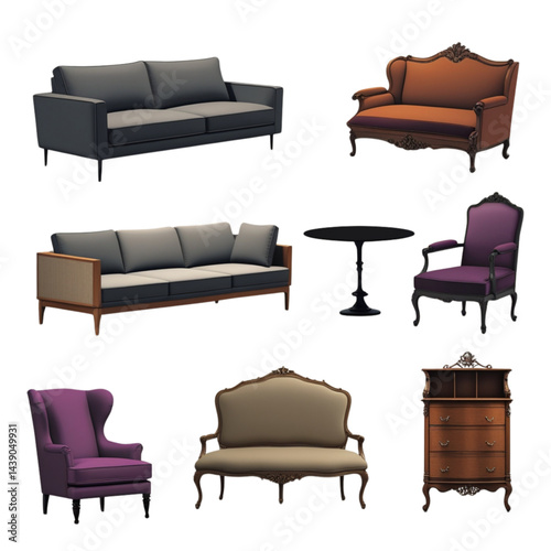 set of furniture
