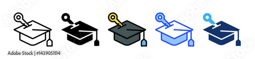 Education Access Icon Collection With Multiple Styles