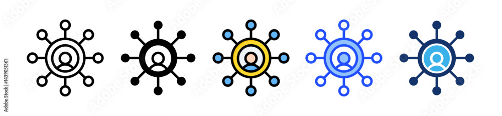Public Network Icon Collection With Multiple Styles Public Network Icon Collection With Multiple Styles