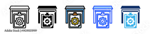 Inventory Management Icon Collection With Multiple Styles