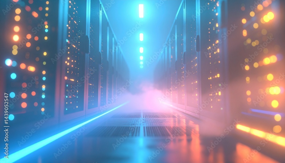 The server room embodies the spirit of progress. The server room embodies the spirit of progress.