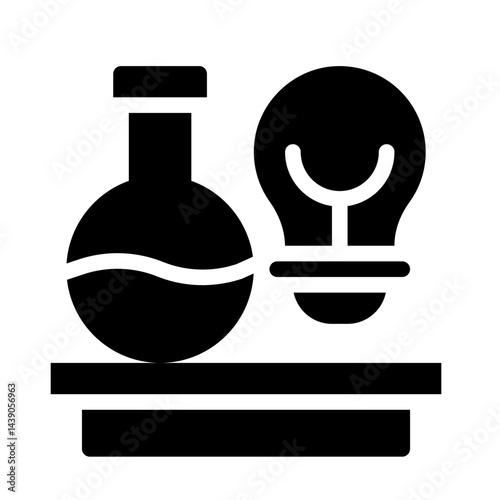 innovation lab glyph icon