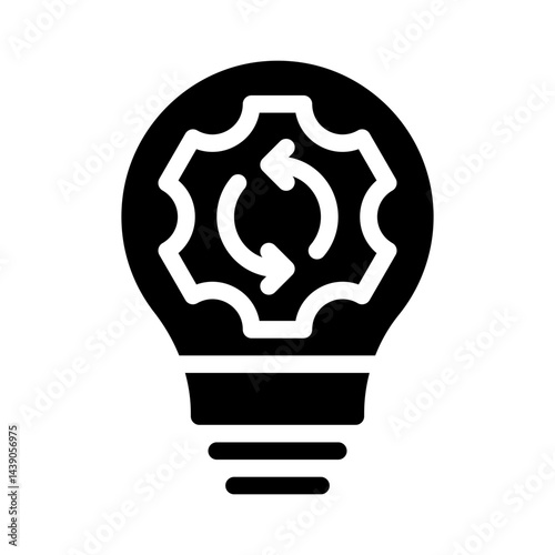 lightbulb glyph icon