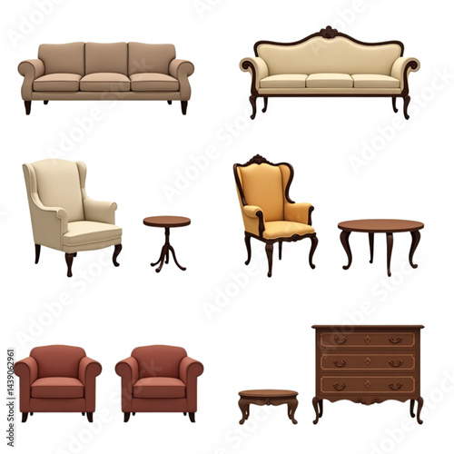 set of furniture