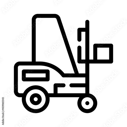 forklift line icon