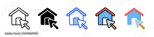 Home Renovation Icon Collection With Multiple Styles