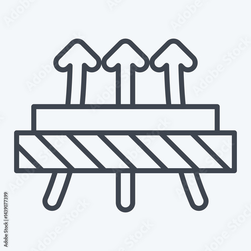 Icon Diffused. related to Fabric symbol. line style. design editable