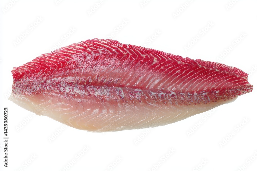 Aerial view of haddock fillet on a white background Aerial view of haddock fillet on a white background