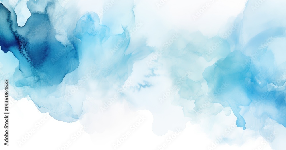 Abstract blue watercolor texture with soft gradients and fluid shapes. Abstract blue watercolor texture with soft gradients and fluid shapes.