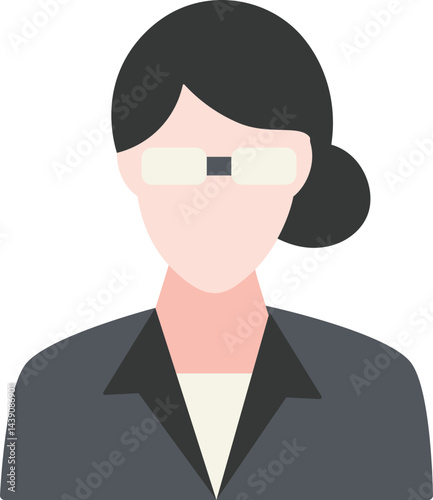 Female Scientist Flat Icon