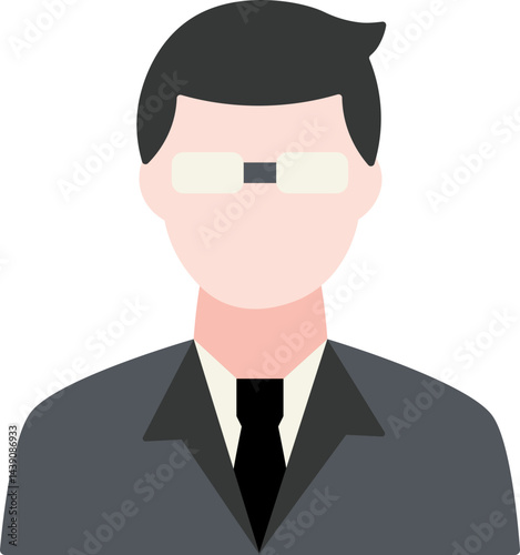 Male Scientist Flat Icon