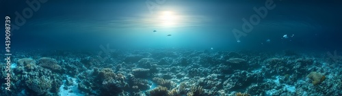 Wallpaper Mural Underwater coral reef exploration ocean 360 degree hdr experience marine environment Torontodigital.ca