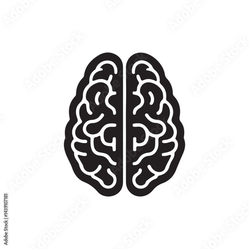 Human brain icon showing intelligence and thought