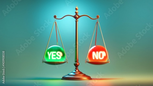 Yes vs No - The Scale of Choices - Yes Outweighs No - A Matter of Perspective