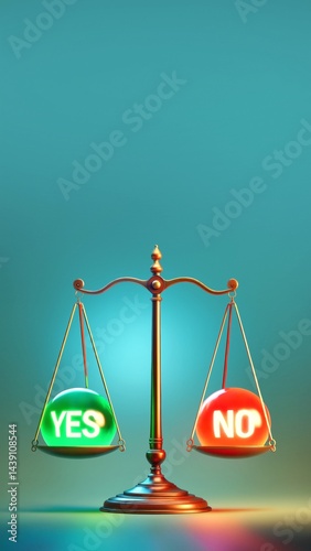 Yes vs No - The Scale of Choices - Yes Outweighs No - A Matter of Perspective
