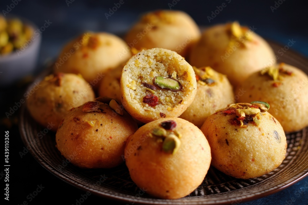 Mawa Kachori is a deep fried round snack filled with spiced dry fruits and khoya Mawa Kachori is a deep fried round snack filled with spiced dry fruits and khoya