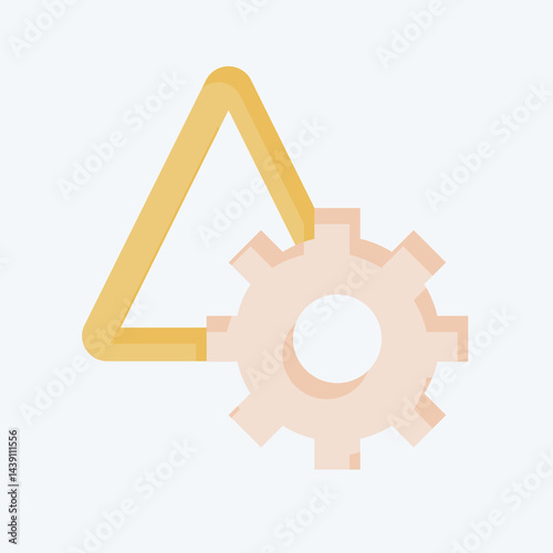 Icon Risk Management. related to Audit symbol. flat style. design editable