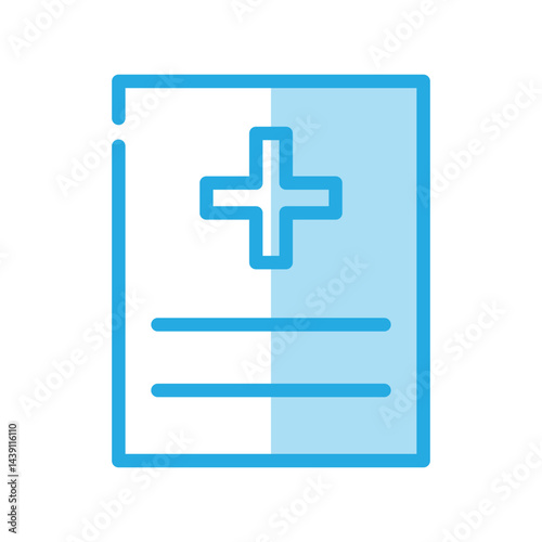Medical report icon design template