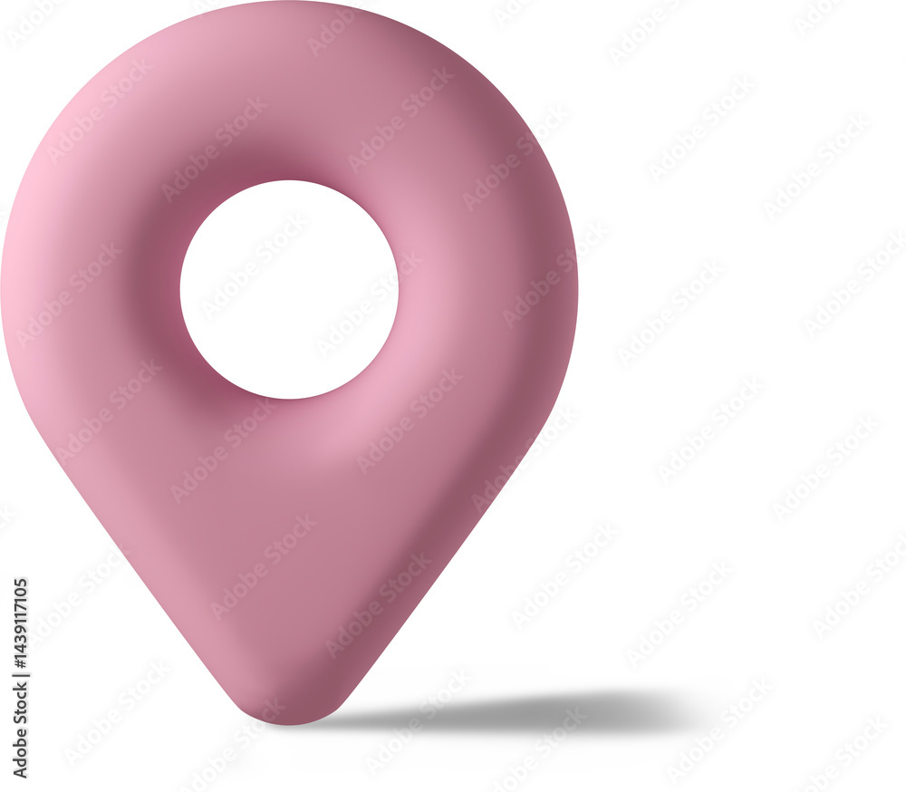 close up of pink location marker close up of pink location marker