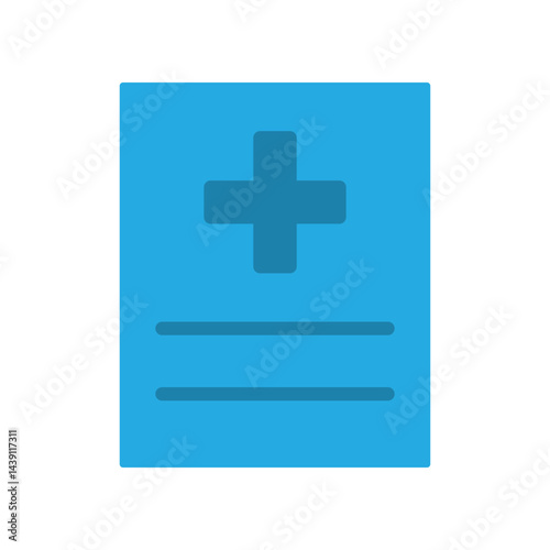 Medical report icon design template