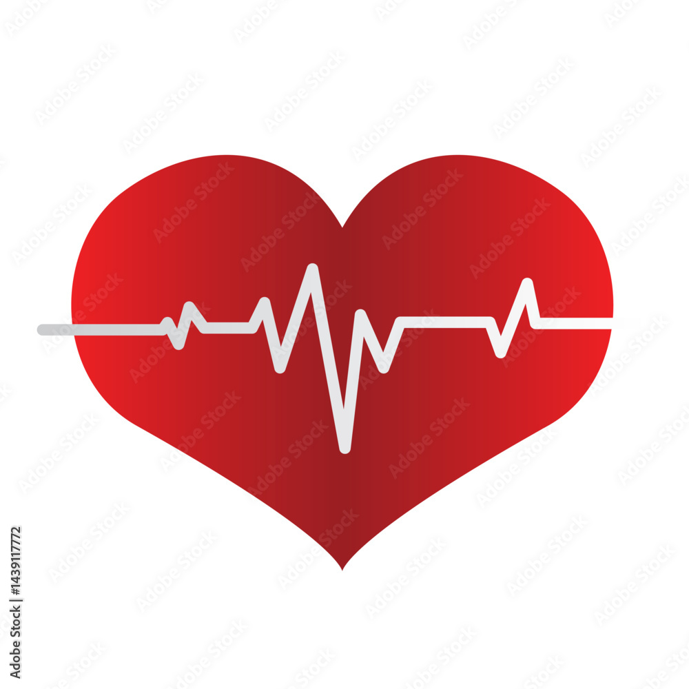 heart with a stethoscope on white background. vector illustration. heart with a stethoscope on white background. vector illustration.