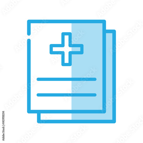 Medical report icon design template