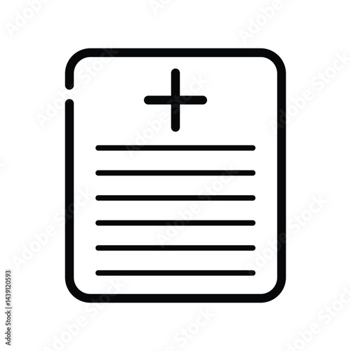 Medical report icon design template