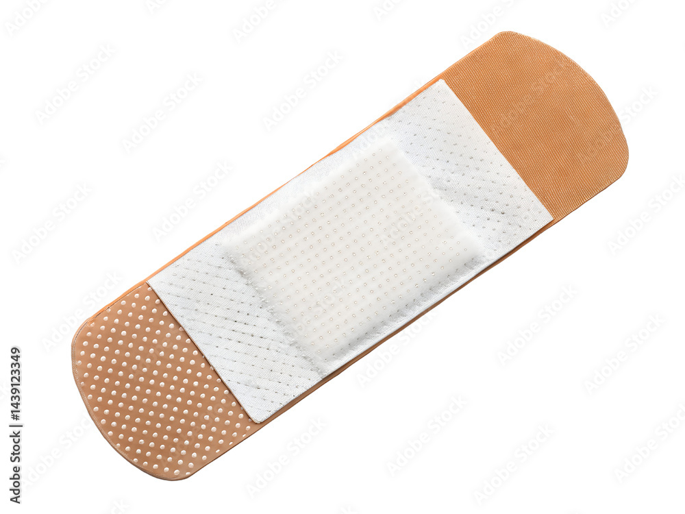 Adhesive Bandage for Wound Care Isolate on transparent background cutout, PNG file, Cutout file