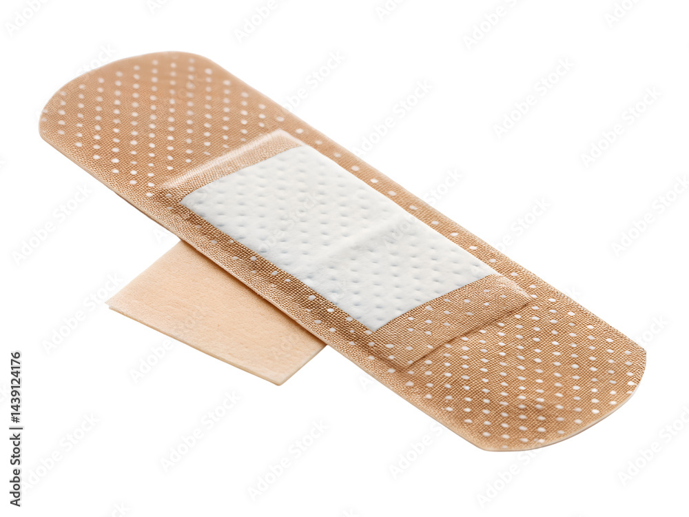 Adhesive Bandage for Wound Care Isolate on transparent background cutout, PNG file, Cutout file
