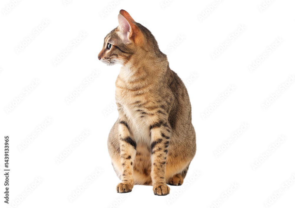 Obraz premium Cat isolated on transparent or white background
