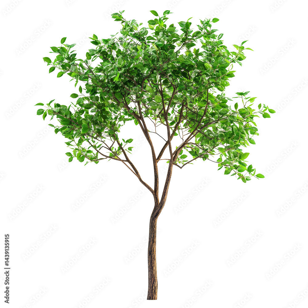Closeup view of a vibrant green tree against a transparent background highlighting its natural beauty and intricate, Tree on transparent background, real close up decorate tree in brown pod isolate Closeup view of a vibrant green tree against a transparent background highlighting its natural beauty and intricate, Tree on transparent background, real close up decorate tree in brown pod isolate