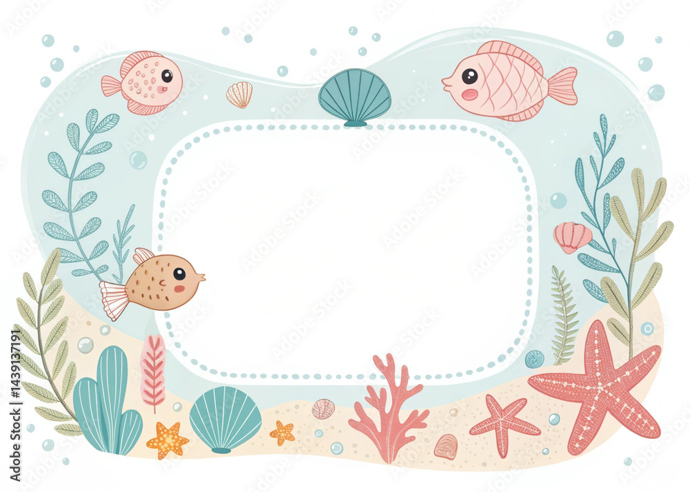 Naklejka premium frame with birds